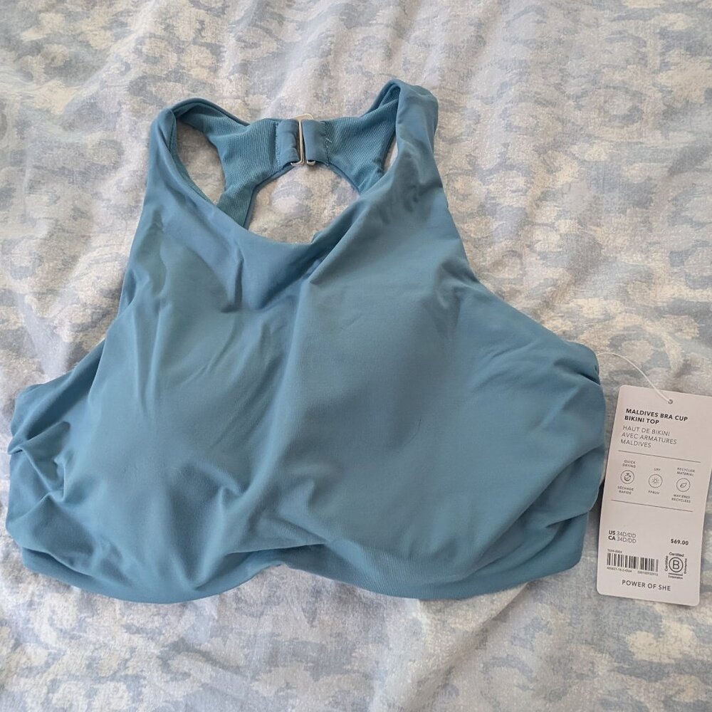 ATHLETA  MALDIVES BRA CUP BIKINI TOP - NWT